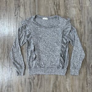 Millibon Gray Marled Knit Top